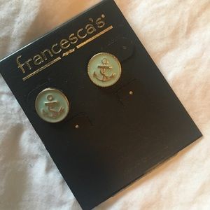 Anchor Stud Earrings